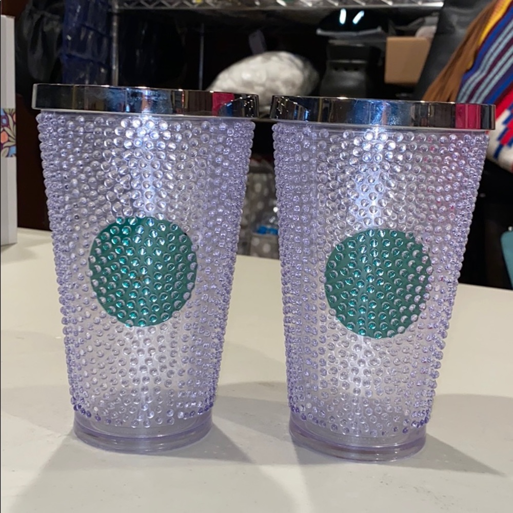 Gently used Starbucks textured tumbler set